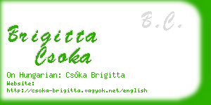 brigitta csoka business card